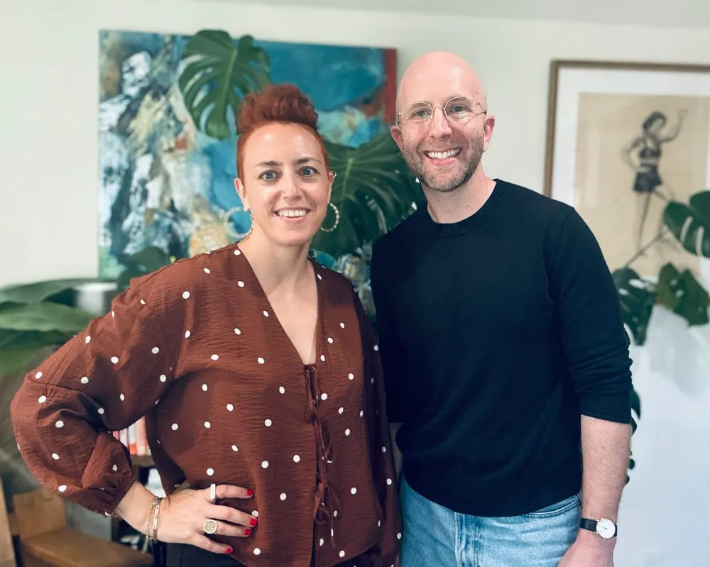 Kate and Charley, co-teachers of the Facilitative Leadership course
